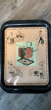 Vintage Hang-it-all bar b q tray 1