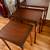 Tables nesting set of 3 tables solid wood mahogany finish vintage 10 thumbnail
