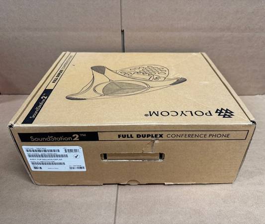 NEW Polycom SoundStation 2 Conference Room Phone w/ Display 1