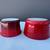3 Le Creuset Red Ceramic Ramekins/Soufflé Dishes: 15-25 & 12.04 4 thumbnail
