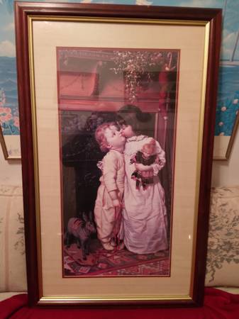 " Under The Mistletoe "by Maurice Ingre 1