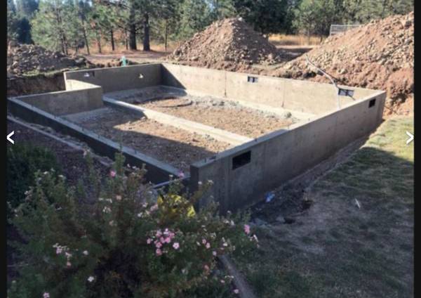 Concrete Foundations and Flatwork 20% December-January 1