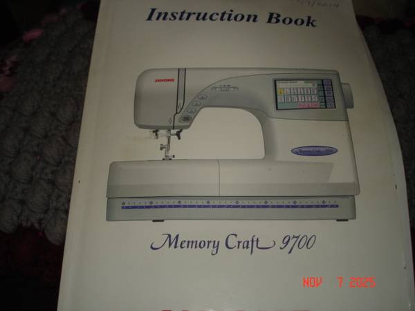 Janome 9700 Sewing and Embroidery Machine 1