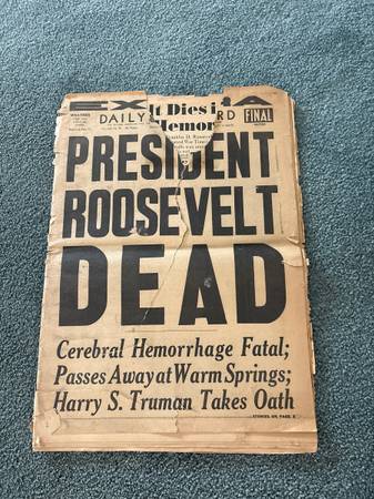 Roosevelt Newspaper 1
