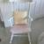 Solid Wood White Rocking Chair 1 thumbnail