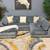 Nice Gray Corduroy Sectional Couch With Floating Ottoman - Delivery Available 8 thumbnail