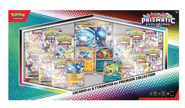 Prismatic Evolutions Lucario ex & Tyranitar ex Premium Collection 1