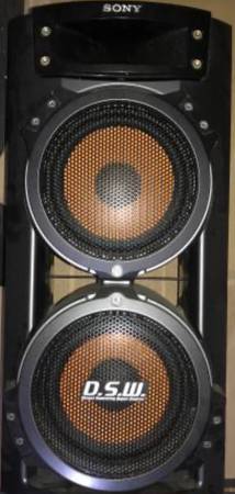 (1) One D.S.W Sony Dual Super Woofer Bass Stereo 3 Way Speaker 1