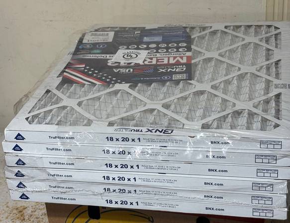 18 × 20 × 1 pleated HVAC filters 1