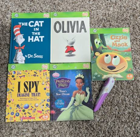 Tag reader with 5 books 1