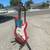 Good condition used red Squier Mini guitar + strings 2 thumbnail