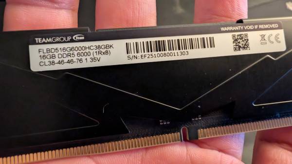 32GB DDR5-6000 memory kit 1