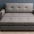 DISCOUNTED PRICE FOR TODAY modern gray convertible sofa in Great Condi 3 thumbnail