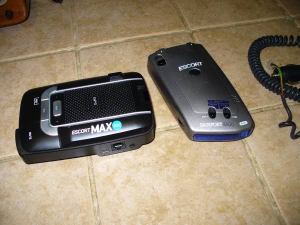 Escort Max 360 Radar/Laser Detector GPS + Passport 8500 Radar Detector 1
