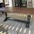 Rustic dining table, wood and steel. 1 thumbnail