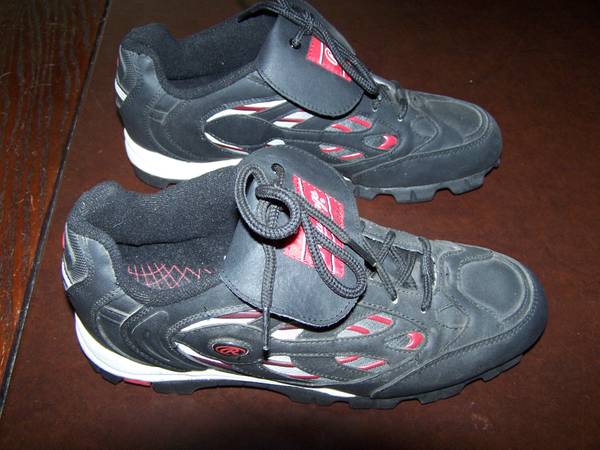 New Mens Softball Cleats Shoes - Rawlings Size 10 1