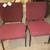 Metal chairs with Burgundy Seats/backs  #3643 1 thumbnail