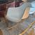 Eames-style white plastic rocking chairs, wood rockers - free 3 thumbnail
