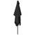 vidaXL - Garden Parasol Black Polyester 6.6 x 9.8 ft Foldable..! 4 thumbnail