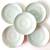 5 Beautiful Embossed Asain  Celadon Ceramic Plates  8” 2 thumbnail