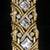 Vintage Rhinestone & Gold Tone Thick Bracelet 4 thumbnail
