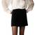 J.Crew Size 0 Black Felted Wool + Cashmere Mini Skirt Lined 12 thumbnail