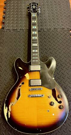 Ibanez ASV100FMD highly upgraded semi hollowbody electric guitar - $570 (Cambridge)63437886522113120