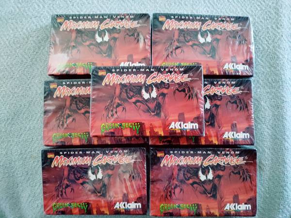 Spider-Man Venom Maximum Carnage Cinta de casete promocional de Acclaim *NUEVA* con - $60 (área de West Seattle/White Center)63439403321987122