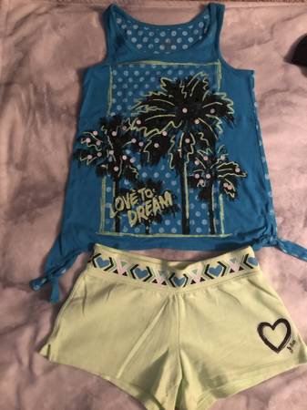 Love to Dream tank top and shorts from Justice Size 14 1