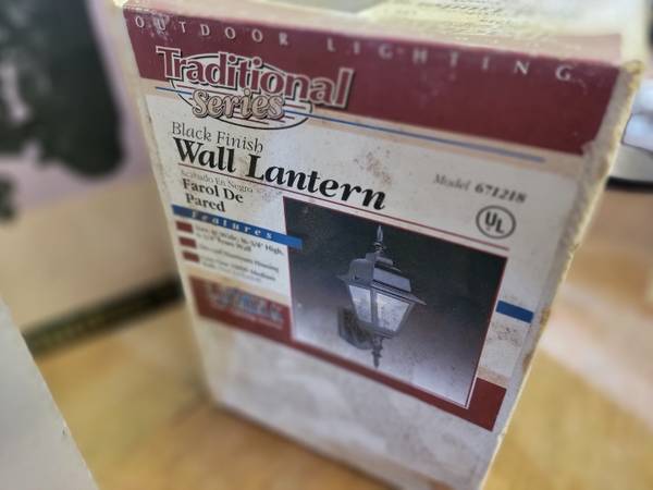 16 1/4" HIGH WALL LANTERN - NEW IN BOX 1