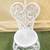 Vintage white wicker peacock heart chair 2 thumbnail