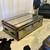 Restoration Hardware Steamer Trunk Coffee Table Metal Leather 50ʺW 1 thumbnail