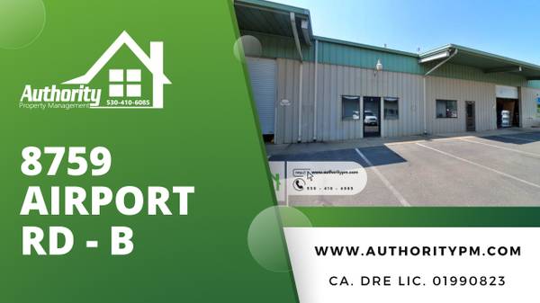 $725 / 750ft2 - 8759 Airport Rd. - B  Office space. (Redding)63972531525122120