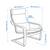 POÄNG Armchair, wood veneer/dark blue cushion & snap on neck rest 4 thumbnail