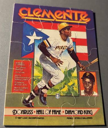 Roberto Clemente Puzzle Pirates Hall of Fame baseball 1