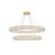 Elegant Lighting- Monroe 2 Light 41" Wide LED Crystal Ring Chandelier 1 thumbnail