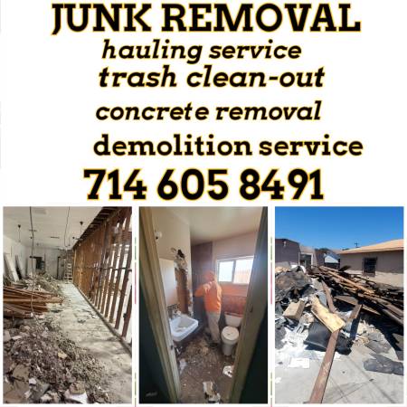 JUNK REMOVAL/TRASH PICKUP/HAULING SERVICE/TRASH REMOVAL/DEMOLITION 1