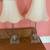 Set of TWO 16" Tall Vintage Crystal Lamps with Shades 1 thumbnail