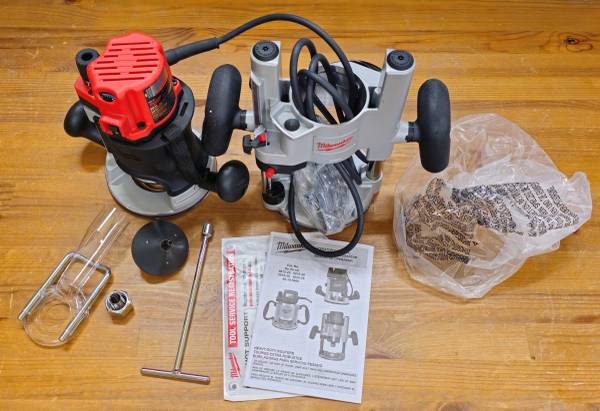 Milwaukee 13 Amp Corded 2-1/4 in. Max HP EVS BodyGrip Router with Plun 1