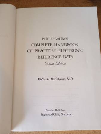 Manual Completo de Datos de Referencia Prácticos de Electrónica de Buchsbaum - $20 (Madison)63471318572547121