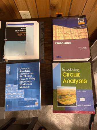 Nursing books Or Math, Calculus, Circuit Analysis, Electronics 1