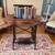 Entry Table made from Antique White Treadle Sewing Machine Cabinet 2 thumbnail