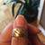 Solid and Heavy Yellow Gold Wide Band (Size 5-6) with elegant Design 2 thumbnail