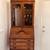 Desk drop down secretaire bureau solid oak Chippendale style 1950’s 16 thumbnail