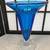 Blenko Art Glass 8721L Sapphire Blue Trumpet Vase 11" tall 2 thumbnail