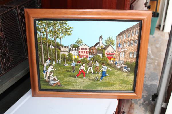 Original signed painting wall art of kids playing - arts & crafts - by owner - sale - craigslist