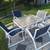 PATIO TABLE AND 4 CHAIRS TABLE 34 3/4 X 39 3/4 1 thumbnail