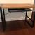 47” Brown/Black Computer Desk Wood/Steel with Under-Desk Keyboard Tray 12 thumbnail