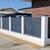 Metal HORIZONTAL SLAT Fence Panel (6'Hx6'W) Black or Basalt Grey 5 thumbnail