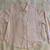 ABERCROMBIE & FITCH Oversized XXS Long Sleeve Button Shirt Beige/White 1 thumbnail